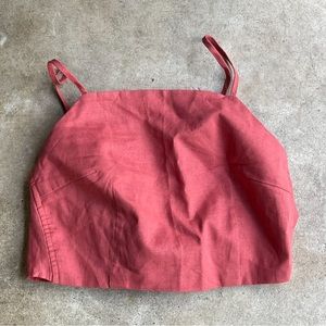 Crop Top tie back lightweight boho beachy size small AUS 8 US 4 casual